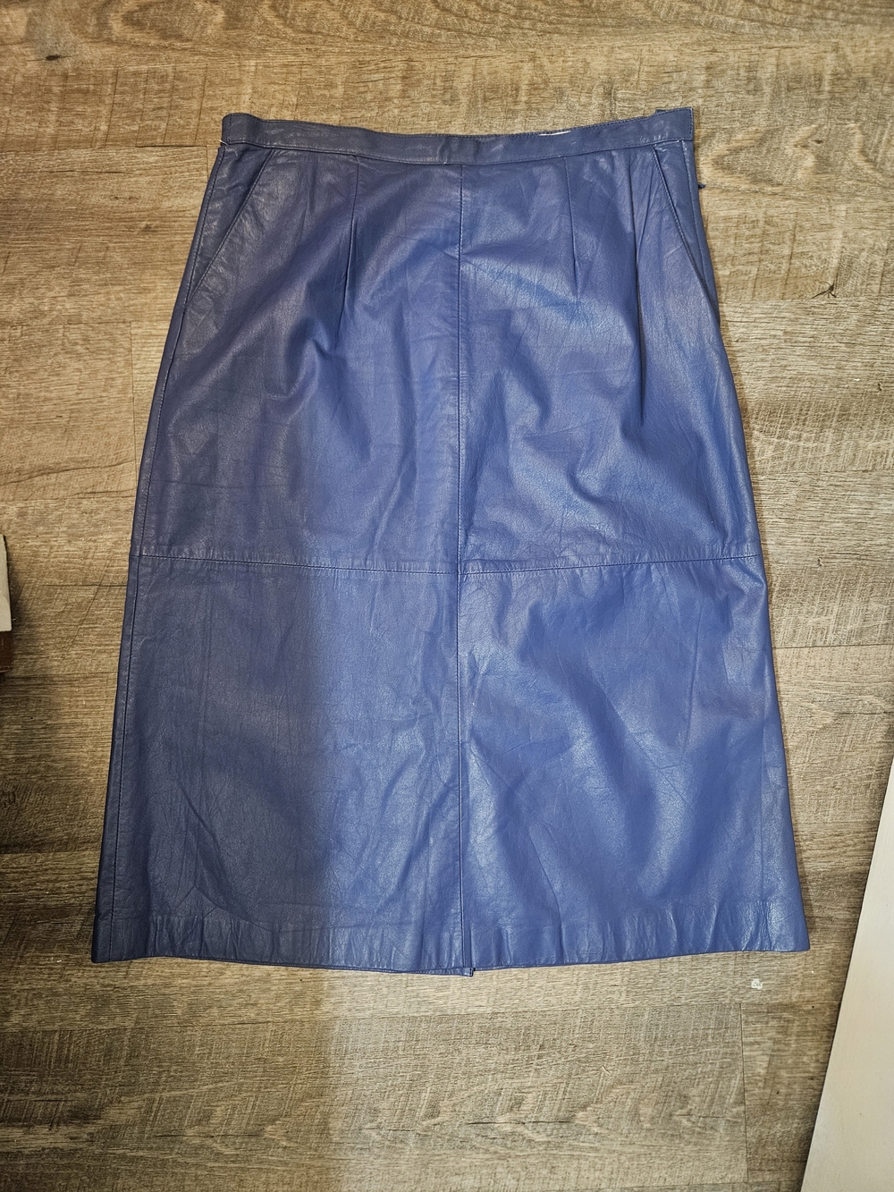 80s Vintage Genuine Leather Skirt